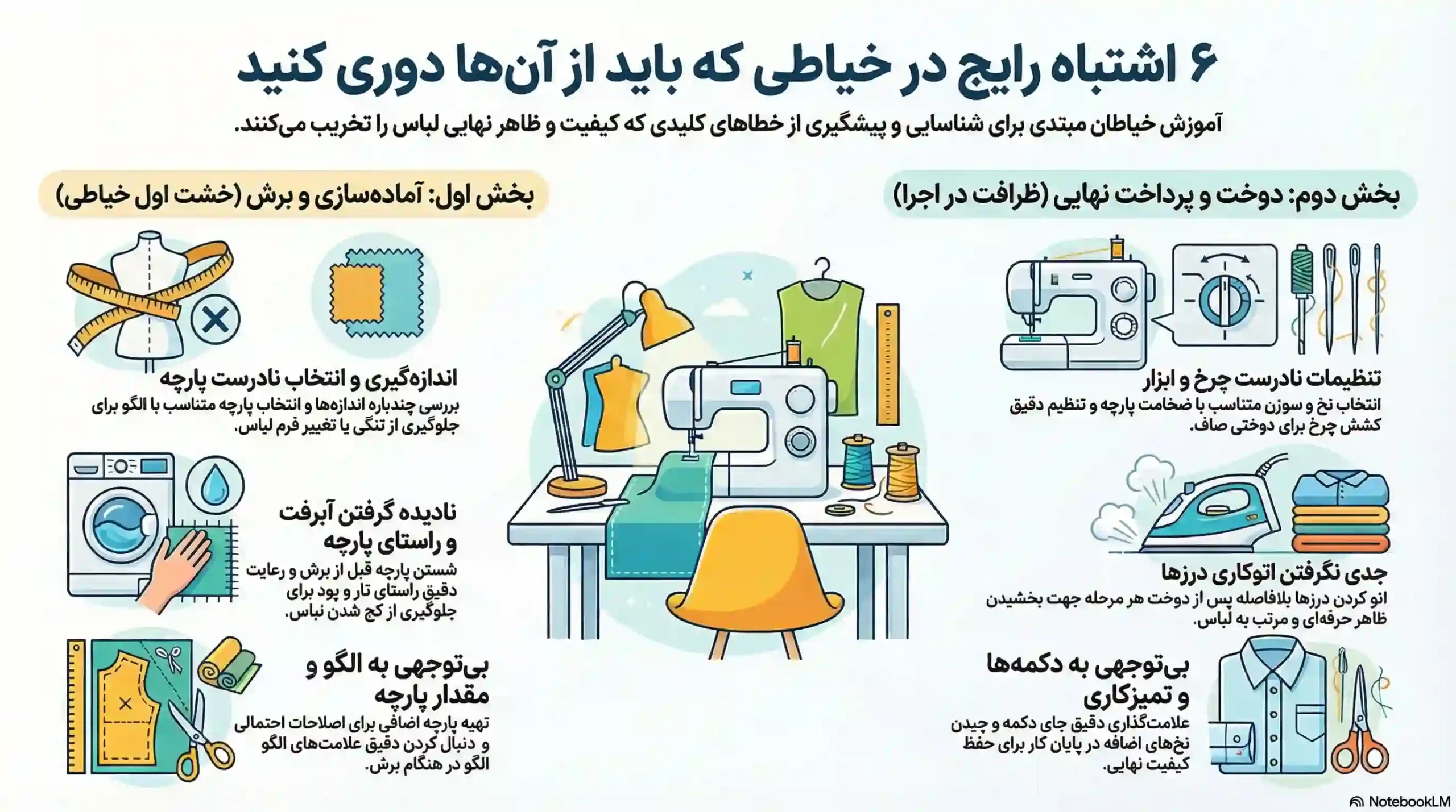 اشتباه رایج در خیاطی
