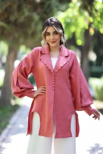 شومیز جلوباز بلند
